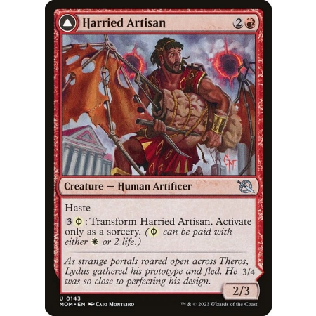 Harried Artisan // Phyrexian Skyflayer