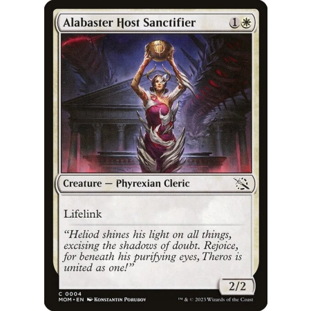 Alabaster Host Sanctifier