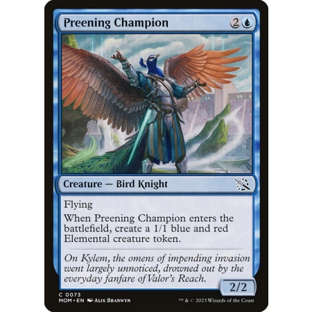 Preening Champion