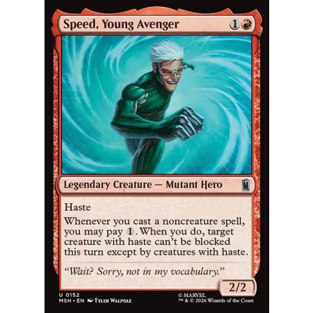 Speed, Young Avenger