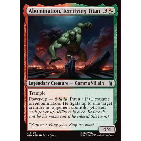 Abomination, Terrifying Titan