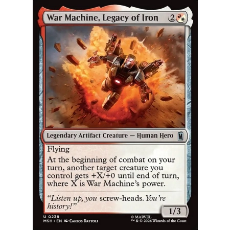 War Machine, Legacy of Iron