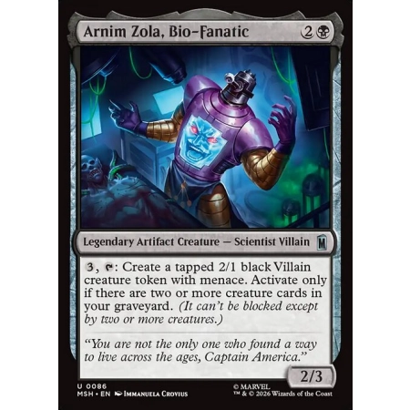 Arnim Zola, Bio-Fanatic