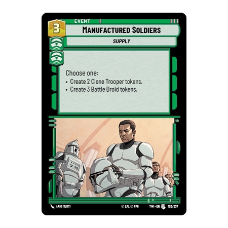 Manufactured Soldiers [EVENT]