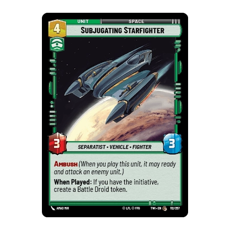 Subjugating Starfighter