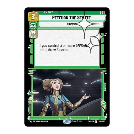 Petition the Senate [EVENT FOIL]