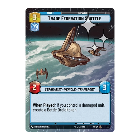Trade Federation Shuttle [HYPERSPACE FOIL]